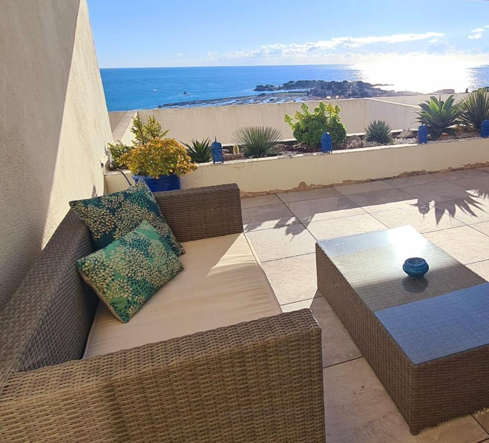 Vue Mer Panoramique - Grande Terrasse Et Piscine Bandol Dış mekan fotoğraf